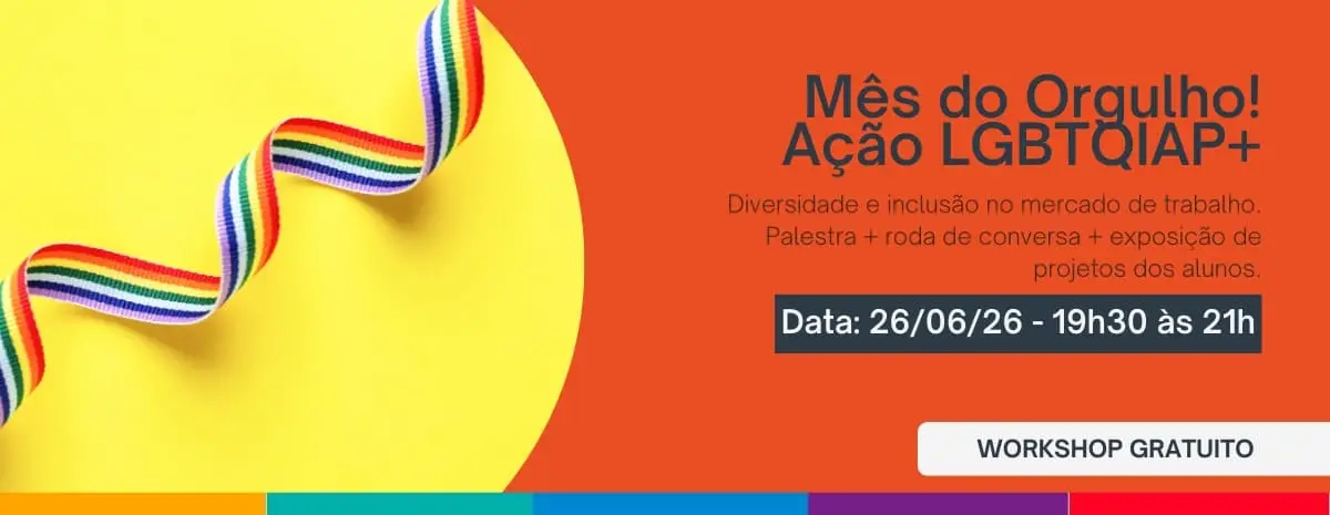 A Faculdade Eleven promove um evento no Mês do Orgulho LGBTQIA+. Palestras e debates sobre diversidade e inclusão no mercado de trabalho.